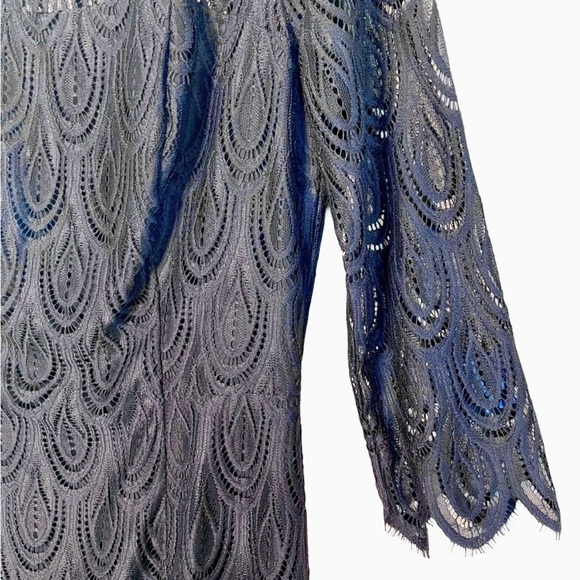Lilly Pulitzer Hera Black Lace Sheath Dress Size 8 Cocktail - Picture 6 of 11